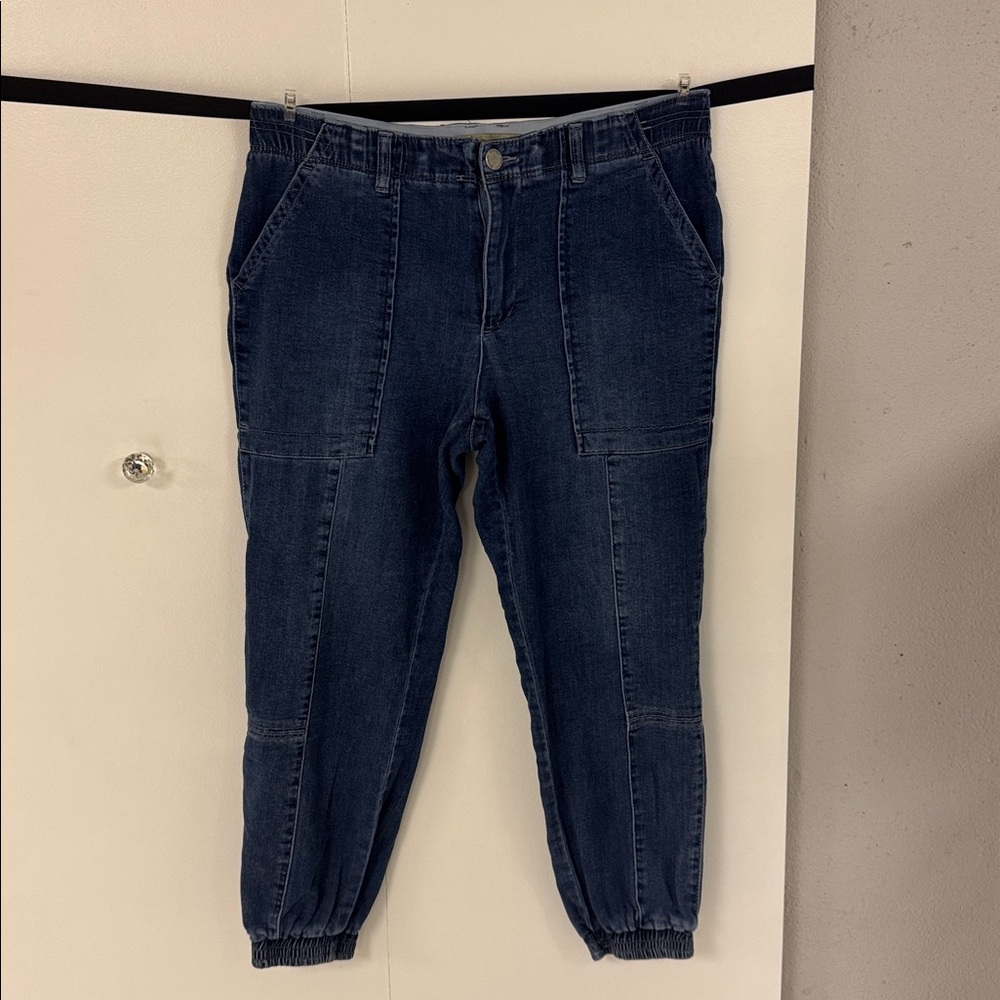 Democracy Dark Blue Denim Jogger Pants